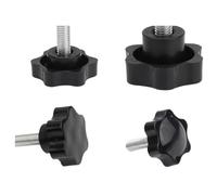 Lot de 10 vis à poignée en plastique M5 M6 M8, serre-écrous en forme d'étoile, en acier au carbone et bakélite(M8x70 D38)