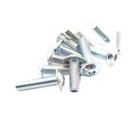 Lot de 10 vis à tête bombée à embase cylindrique creuse M5/M6/M8 - Vis à six pans creux haute résistance de classe 10.9, longueur 10-30 mm(16mm,M8)