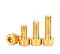 Lot de 10 vis à tête cylindrique hexagonale en laiton pur M3 M4 M5 M6 M8 DIN912(5mm x10pcs)