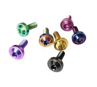 Lot de 10 vis à tête cylindrique Torx en titane M4, M5, M6, TC4 Gr5, avec boulon à collerette(Rainbow,M8x20 10pcs)