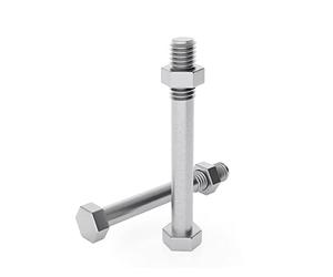 Lot de 10 vis à tête hexagonale M10 x 130 mm avec écrous DIN 601 galvanisées - En acier allié, vis d'appareil, vis de serrure, vis de machine, filetage partiel pour support de poteau, construction en