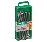Lot de 10 vis acier tête fraisée bombée torx, Diam.6 mm x L.100 mm