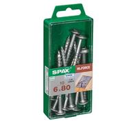 Lot de 10 vis acier tête fraisée bombée torx, Diam.6 mm x L.80 mm