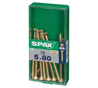Vis à bois Spax torx pz jaune 5x80 mm - 10 pièces