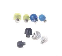 Lot de 10 vis anti-chocs pour ciseaux à cheveux silencieux en caoutchouc pour réduire le bruit et les vibrations, outil de barbier antidérapant pour toilettage professionnel (2,5 mm, jaune)