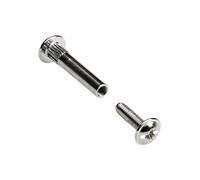 Lot de 10 vis d'assemblage acier nickelé HETTICH, l. 28mm à 38 mm Nickelé G