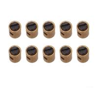 Lot de 10 vis de câble de frein sans soudure pour câble d'accélérateur en métal noir doré pour moto voiture carburateur câble jusqu'à 2 mm de diamètre Montage facile Protection contre la rouille