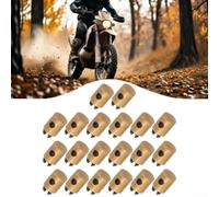 Lot de 10 vis de câble de frein sans soudure pour câble d'accélérateur en métal noir doré pour moto voiture carburateur câble jusqu'à 2 mm de diamètre Montage facile Protection contre la rouille