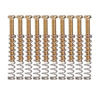 Lot de 10 vis de micro Humbucker pour guitare électrique avec ressorts, double bobine, cadre de serrage, montage à double bobine, pièces de rechange pour guitare électrique