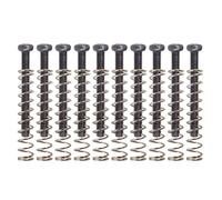 Lot de 10 vis de micro Humbucker pour guitare électrique avec ressorts, double bobines, cadre de serrage Humbucker avec accessoires électriques