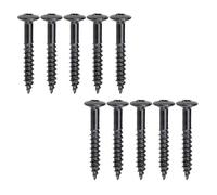 Lot de 10 vis de montage Humbucker Pickup pour guitare - Vis de montage - Pièces de guitare électrique - Cadre en acier inoxydable - Vis surround