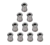 Lot de 10 vis de plateau de vélo de montagne en acier inoxydable, parfaites pour les installations de pignon simple/double/triple (A triple)