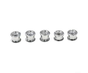 Lot de 10 vis de plateau de vélo en acier inoxydable pour montage de pignon sur système de manivelle simple double triple (C simple)