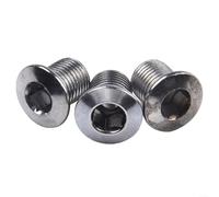 Lot de 10 vis de plateau en acier inoxydable pour pédalier de VTT - Convient pour les composants de rechange simples et doubles à triple boulon (10 disques simples)