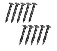 Lot de 10 vis de rechange en acier inoxydable pour cadre de guitare électrique - Vis de cadre de montage faciles à installer - Anneaux de micro Humbucker - Vis de fixation