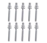 Lot de 10 vis de tambour en métal pour réparation de percussion, texture métallique pour améliorer votre configuration de percussion, pièce d'entretien