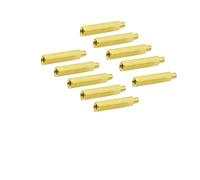 Lot de 10 vis d'espacement en laiton mâle vers femelle M4 x 25 mm + 6 mm pour pilier PCB pour drone quadricoptère, ordinateur et circuit imprimé Doré