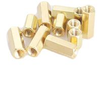 Lot de 10 vis d'espacement hexagonales en laiton femelle vers femelle M4 x 20 mm PCB pilier pour drone quadricoptère, ordinateur et circuit imprimé (M4 x 20 mm)