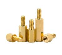 Lot de 10 vis d'espacement hexagonales en laiton M2, M2.5, M3, M4 et M5 for carte mère d'ordinateur PC(50mm x10pcs,M4)