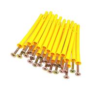 Lot de 10 vis et chevilles M5 x 150 avec 8 x 150 en plastique expanseur pour vis d'ancrage et vis galvanisées pour cloison sèche, cloison creuse, béton, carrelage, plafond, bois (Φ8-150 mm, 10 pièces, M5 x 150)