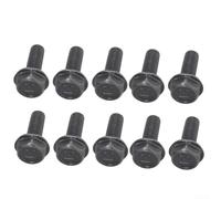 Lot de 10 vis hexagonales en acier carbone avec filetage à gauche M6 M7 M8 pour lame de scie et machine à découper, fixations haute résistance (6 mm)