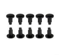 Lot de 10 vis M5 en caoutchouc noir pour porte-bidon de vélo de montagne ou de route pour éviter les dommages causés par la poussière et la rouille
