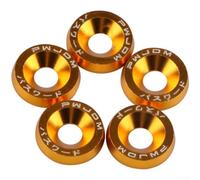 Lot de 10 vis M6 pour support de plaque d'immatriculation avec rondelles d'étanchéité pour réparation de pare-chocs et garde-boue, plusieurs options de couleur : argent, noir, rouge, bleu, vert, or