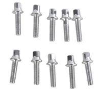 Lot de 10 vis métalliques de rechange pour batterie - Texture métallique - Convient à tous les besoins de percussion - Tiges de tension de tambour