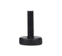 Lot de 10 vis moletées M3/M4 for équipement mécanique, serrage manuel en acier avec vis à tête plate noire(16MM*M4)