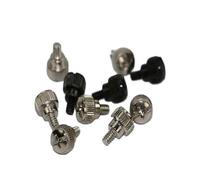 Lot de 10 vis moletées M6 6-32 x 5 mm, sans outil, for boîtier PC, refroidissement par ventilateur, ordinateur électrique Vis à bouton(Wit)