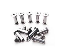 Lot de 10 vis pliantes Corby pour couteau de poche, broches pivotantes, bouchons à vis rivets, poignée DIY, lot de 10 (14 mm)