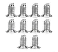Lot de 10 vis pour plaque d'aiguille pour aiguilles à tourner à plat, construction en métal pour une fixation sécurisée
