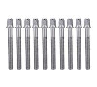 Lot de 10 vis serrées pour tige de tension de tambour, vis métalliques, boulons, matériel de rechange pour percussion, accessoire de rechange