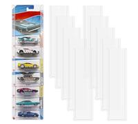 Lot de 10 vitrine de voiture - Montage mural - Compatible avec boîte Match-Box Hot-Wheels - Boîte de rangement pour voiture