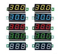 Lot de 10 voltmètres LED DC 2,4-40 V pour mini affichage numérique
