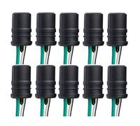 Lot de 10 W5W T10 194 W3W Support de Douille Ampoule caoutchouc Connecteur T10 W5W WY5W Adaptateur Prise Phare Lampe feux clignotant stationnement éclairage plaque Immatriculation 3 et 5 Watt L&P B563