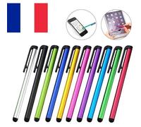 Lot de 10 X Stylets Stylo Stylet Capacitif Ecran Tactile pour Ipad Iphone Tablette PDA Couleur: Mix aléatoire