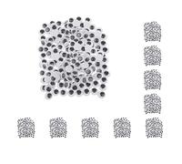Lot de 10 yeux mobiles autocollants pour scrapbooking - 10 mm - 200 pièces