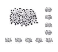Lot de 10 yeux mobiles autocollants pour scrapbooking - 12 mm - 200 pièces