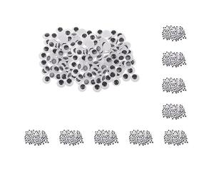 Lot de 10 yeux mobiles autocollants pour scrapbooking - 12 mm - 200 pièces