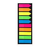 Lot de 100/120 étiquettes adhésives colorées en PET - Marqueur de page repositionnable pour bloc-notes, planificateur, marqueurs de page repositionnables