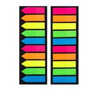 Lot de 100/120 étiquettes colorées en PET repositionnables et inscriptibles pour bloc-notes, planificateurs, classeurs, notes adhésives