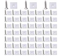 Lot de 100/150 raccords d'angle en plastique pour tiroirs à 90 degrés - Fixation de support avec vis - Connecteurs de paroi arrière faciles à utiliser