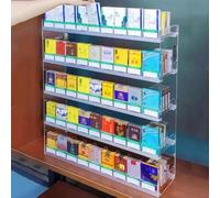 Lot de 100/200/300 étagères de magasin, poussoir automatique de cigarettes, support de présentation de cigarettes, organiseur à ressort