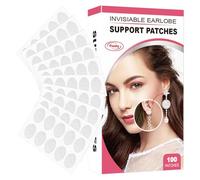 Lot de 100/200 patchs de support de boucles d'oreilles transparents | Support invisible pour boucles d'oreilles lourdes, prévention des chocs et lobe d'oreille