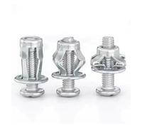 Lot de 100/4 écrous for riveter en forme de pétale, kit de boulons for expansion en métal for plaque d'immatriculation, fixations murales(20PCS,M5x25mm)