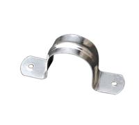 Lot de 100/50 colliers de serrage de rechange en acier inoxydable à 2 trous pour fixation de câbles de tuyauterie