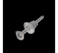 Lot de 100/50 paires de fermoirs de boucles d'oreilles en plastique transparent