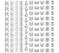 Lot de 100 accessoires de cheveux pour dreadlocks vikings argentés - Anneaux de cheveux réglables pour tresses, perles de cheveux et spirales - Accessoires de décoration pour hommes et femmes
