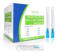 Lot de 100 accessoires de distribution industriels en acier inoxydable, fournitures de laboratoire pour mesure scientifique, remplissage de liquide, emballage individuel (23 à 38 mm)